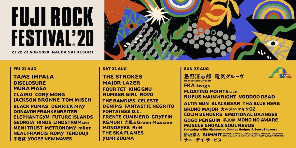 FUJI ROCK FESTIVAL'20 開催延期